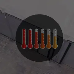 Termometry wskazują optymalną temperaturę dla ogrzewania hali 200m2.